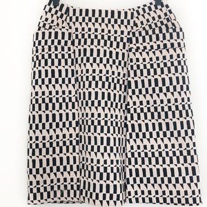 Kate Spade Saturday Geometric Print Pencil Skirt with Pockets size 2